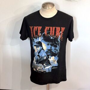 Ice Cube | Men’s Black 100% Cotton Blue Red Graphic Print T-Shirt Size M